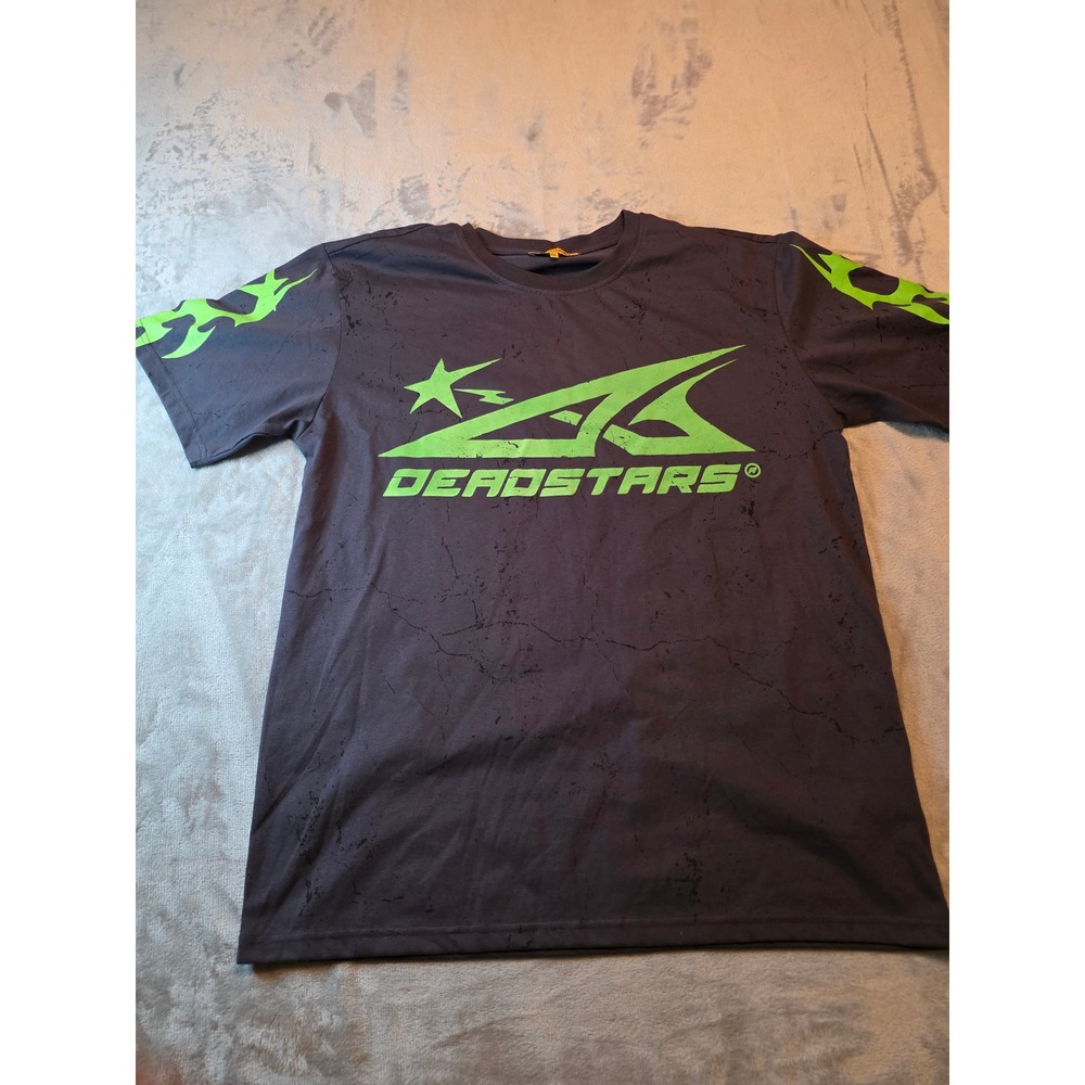 Civilized Deadstars T Shirt Mens 2XL Grey Neon Karma Never Missed Graphic Tee